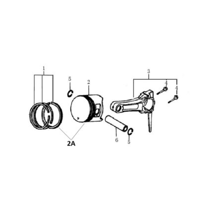 9 Hp Piston ve Krank Kolu